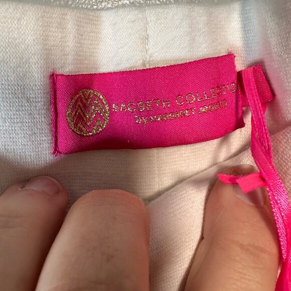 Macbeth Collection Linen Blend Pineapple Pants NWT Size Small Pink, Green, White - Picture 5 of 6